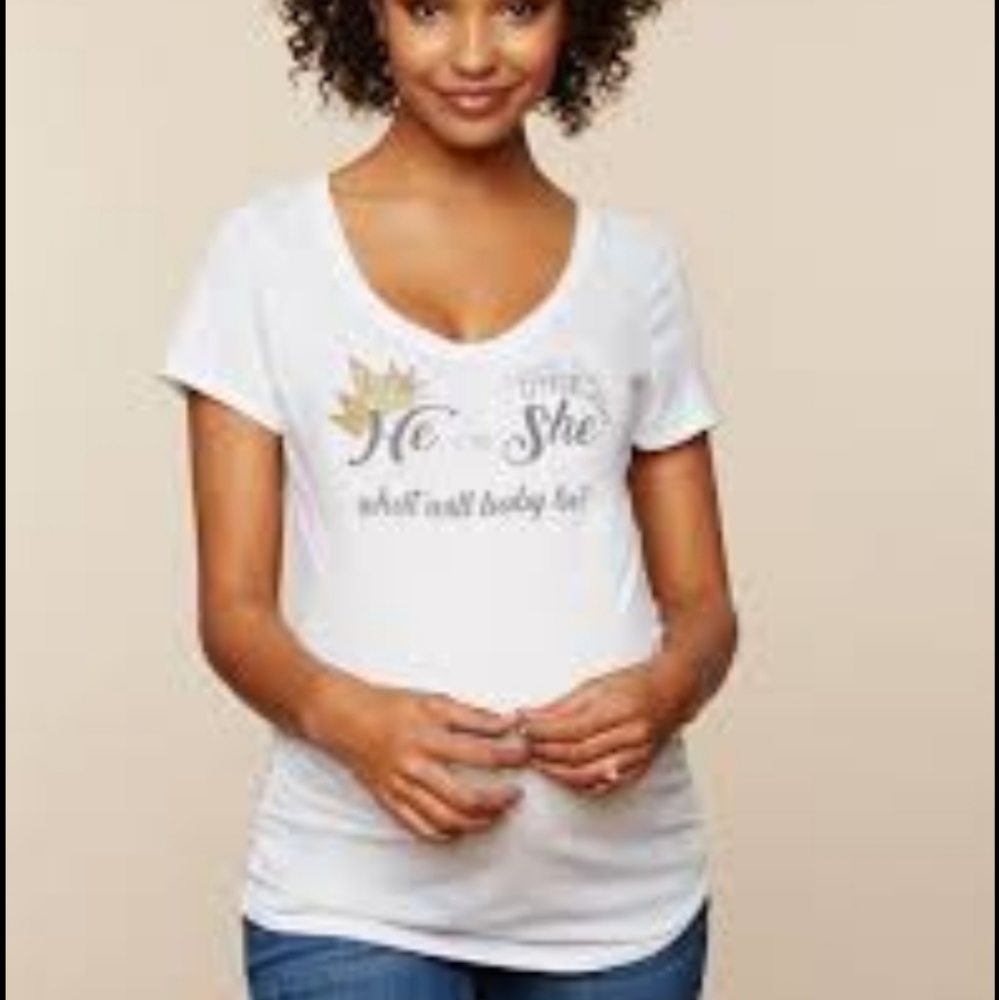 New He or She Motherhood maternity shirt